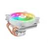 MARS GAMING MCPU220 CPU COOLER, ARGB 12CM PWM FAN, 4X HEATPIPE, 140W, WHITE