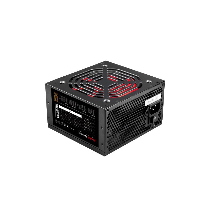 Mars Gaming MPB750 unidad de fuente de alimentación 750 W 20+4 pin ATX ATX Negro, Rojo