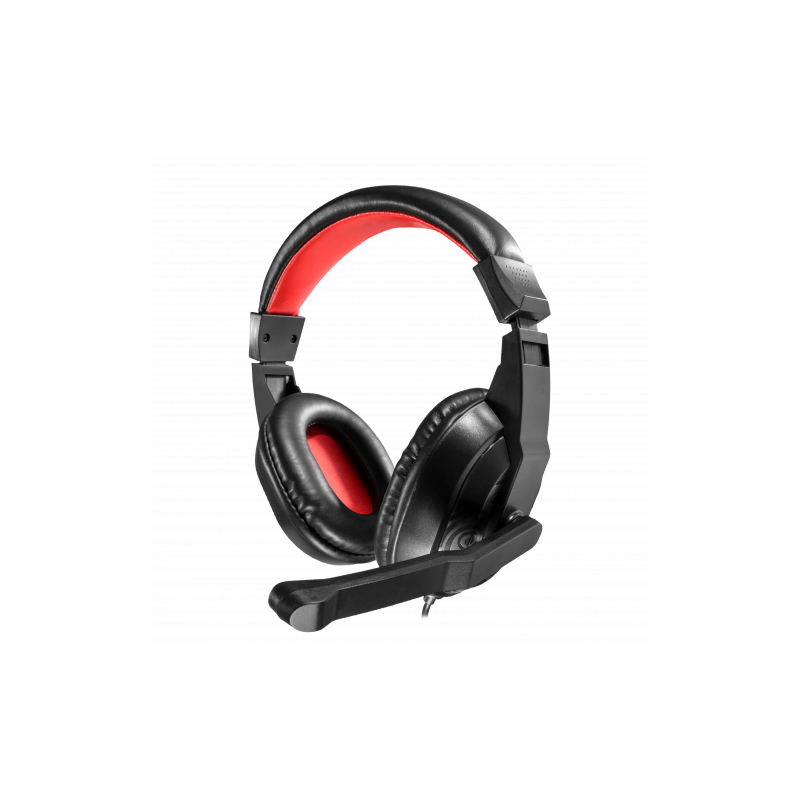 Mars Gaming MRH0 auricular y casco Auriculares Diadema Conector de 3,5 mm Negro, Rojo