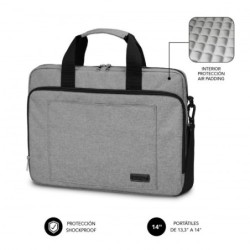 SUBBLIM Maletín Ordenador Air Padding Laptop bag 13,3-14" Grey
