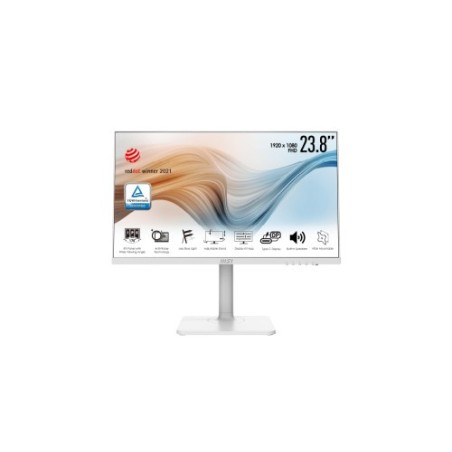 MSI Modern MD241PW pantalla para PC 60,5 cm (23.8") 1920 x 1080 Pixeles Full HD LCD Blanco