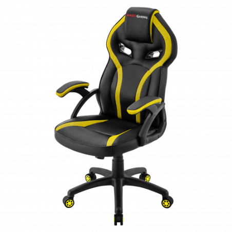 MARS GAMING MGC118 YELLOW GAMING CHAIR, ARMREST CUSHION, GAS-LIFT CLASS 4