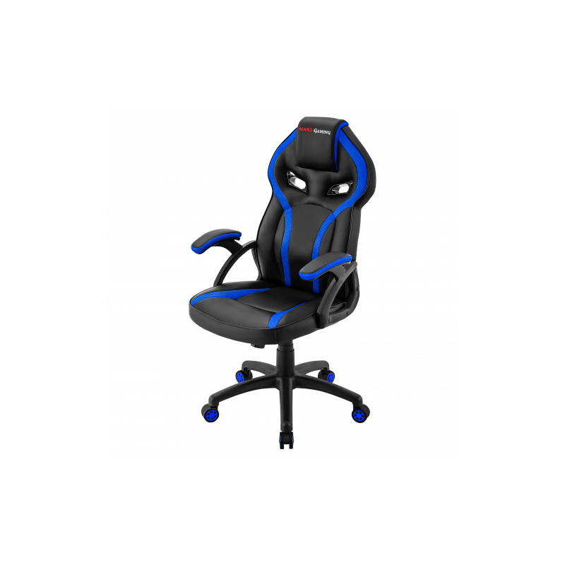 MARS GAMING MGC118 BLUE GAMING CHAIR, ARMREST CUSHION, GAS-LIFT CLASS 4