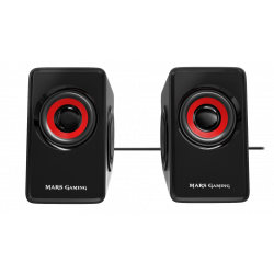 MARS GAMING SPEAKERS MS1 10W RMS USB, VIBRO-SUBWOOFER ULTRA BASS, REMOTE VOLUME CONTROL