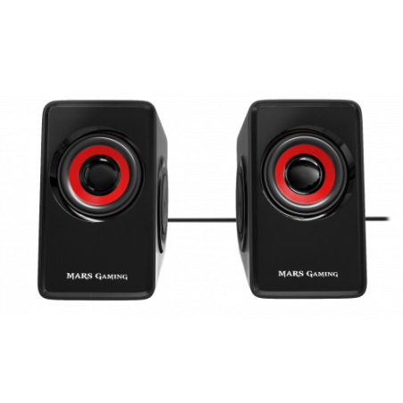 MARS GAMING SPEAKERS MS1 10W RMS USB, VIBRO-SUBWOOFER ULTRA BASS, REMOTE VOLUME CONTROL