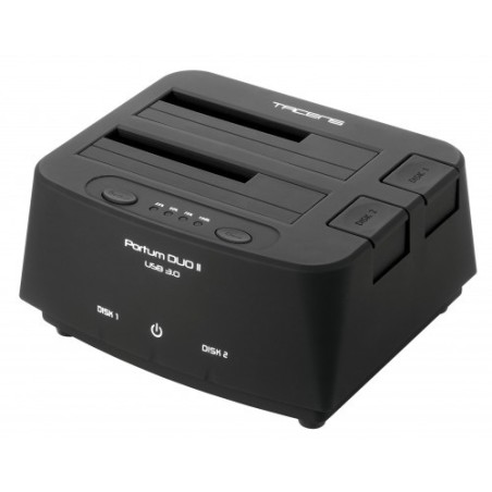 TACENS PORTUM DUO USB 3.0, DOCKING STATION DOBLE SATA 2.5/3.5, CLONADO AUTONOMO, OTB ONE TOUCH BACKUP