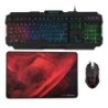MARSGAMING MCP118 GAMING COMBO 3IN1 RGB, RGB RAINBOW KEYBOARD, 4000DPI RGB FLOW MOUSE, 350X250X3 MOUSEPAD -- PORTUGUESE LAYOUT