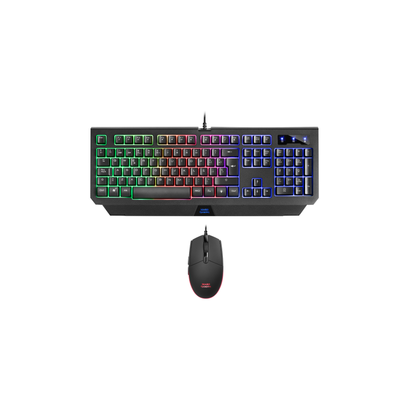MARS GAMING MCP100 COMBO 2IN1 RGB, H-MECHANICAL KEYBOARD, 3200DPI MOUSE - SPANISH