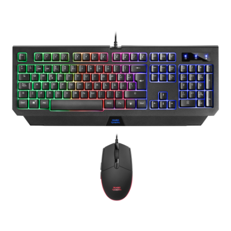 MARS GAMING MCP100 COMBO 2IN1 RGB, H-MECHANICAL KEYBOARD, 3200DPI MOUSE - SPANISH