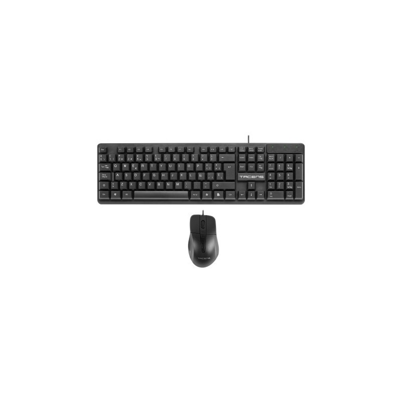 ANIMA ACP0 2IN1 COMBO PACK, 1200 DPI HUANO MECHANICAL SWITCHES MOUSE, MEMBRANE KEYBOARD, ECOLOGIC DESIGN, USB, SPANISH LAYOUT