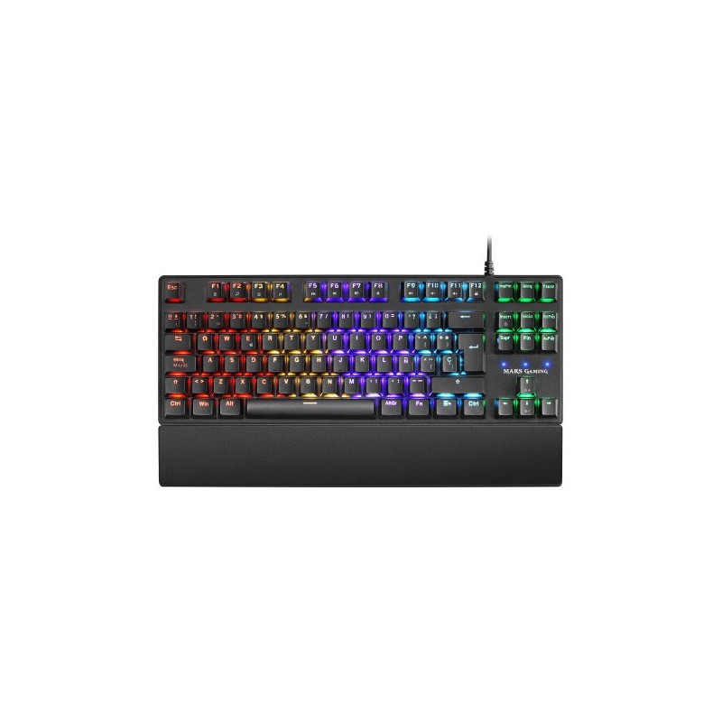 MARS GAMING MKXTKL 5 LED TKL MECHANICAL KEYBOARD OUTEMU SQ BLUE, PALMREST, SP