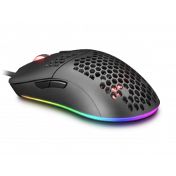 MARS GAMING MMAX MOUSE BLACK, 12400DPI, ULTRALIGHT 69G, RGB, FEATHER CABLE, SOFT