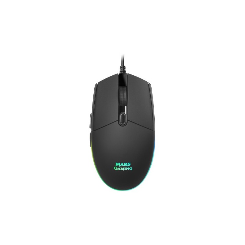 MARS GAMING MMG OPTICAL MOUSE, 3200 DPI, RGB FLOW, LIGHT, ERGONOMIC, ANTISLIDING