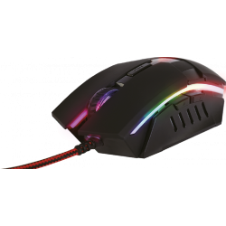 MARS GAMING MM116 MOUSE 3200DPI OPTICAL, 7 COLOR LIGHT, ANTI-GRIP RUBBER, BRAIDED CABLE, GOLD USB