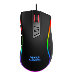 MARS GAMING MM218 GAMING MOUSE, 10.000DPI 3325PRO, CHROMA RGB LIGHTING, MECHANICAL SWITCHES, CONTROL SOFTWARE