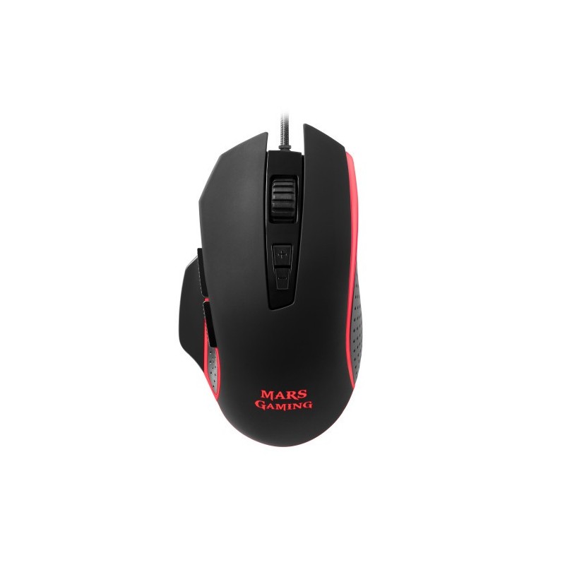 MARS GAMING MM018 MOUSE, 4800 DPI, RGB, SOFTWARE, EXTENDED BASE, 8 BUTTONS