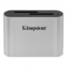 Kingston Technology Workflow SD Reader lector de tarjeta USB 3.2 Gen 1 (3.1 Gen 1) Negro, Plata
