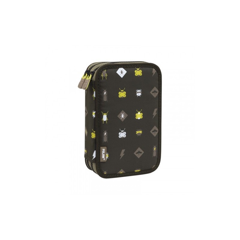 PLUMIER 2 PISOS CON CONTENIDO BE ATOMIC, NEGRO MILAN 081264BTM