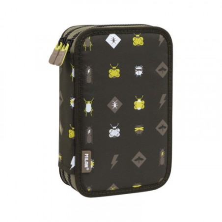 PLUMIER 2 PISOS CON CONTENIDO BE ATOMIC, NEGRO MILAN 081264BTM