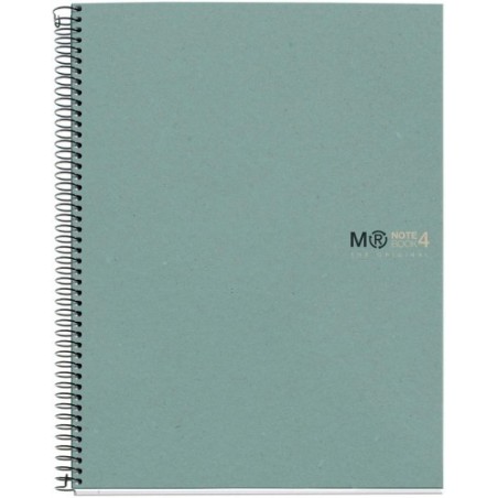 CUADERNO 100% RECICLADO NB-4 A4 120HOJAS ECOAZUL MIQUELRIUS 6083