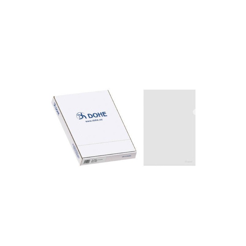 CAJA 100 DOSSIERES UÑERO BASIC CRISTAL FOLIO 225X330 100 U DOHE 90590