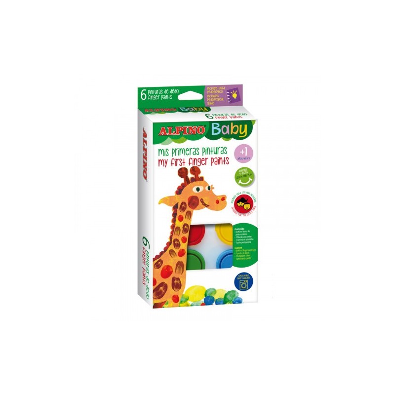 Alpino DD002006 pintura de dedos lavable Multi