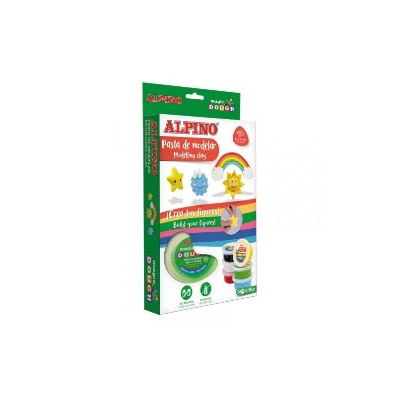 Alpino DP000209 compuesto para cerámica y modelaje Arcilla de modelar 240 g Multicolor 1 pieza(s)