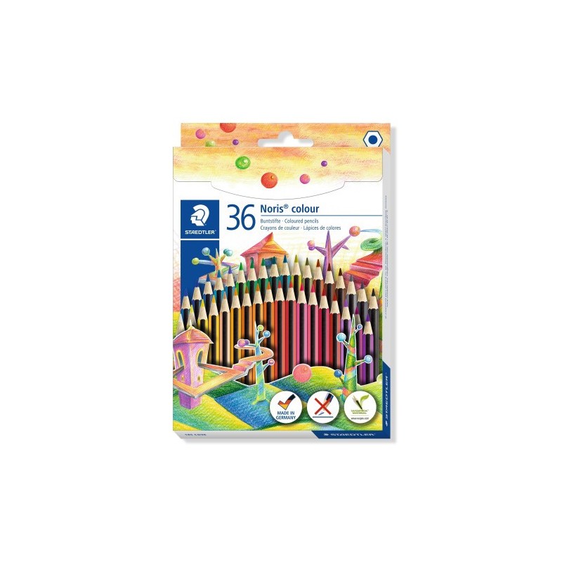 ESTUCHE 36 PZAS NORIS COLOUR 185, SURT. STAEDTLER 185 CD36
