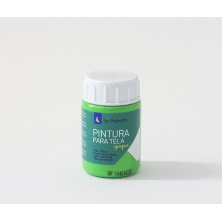 La Pajarita Pintura tela opaca tof-04 verde fluorescente