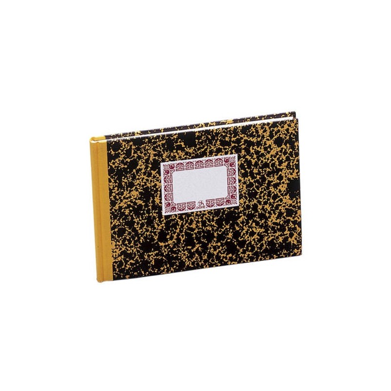 LIBRO DE CARTONÉ CUENTAS CORRIENTES AMARILLO 1/4 APAISADO 100 HOJAS NUMERADAS DOHE 09963