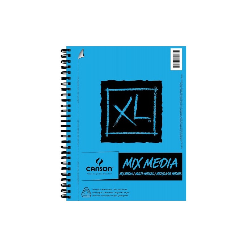 Canson XL Mix Media Bloc de hojas de papel para bellas artes 30 hojas
