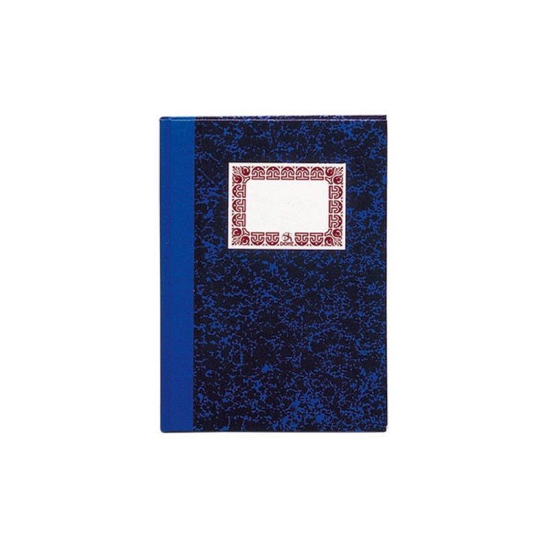 CUADERNO CARTONÉ CONTABILIDAD RAYADO HORIZONTAL AZUL FOLIO NATURAL 100 HOJAS DOHE 09950