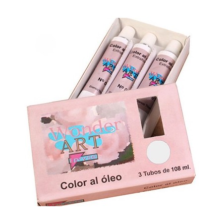 Pryse 6251002 pintura al óleo 108 ml Tubo Plata, Titan, Blanco