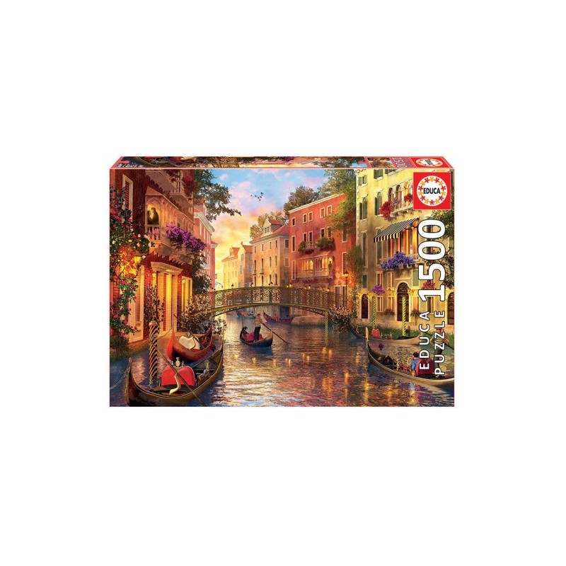 Educa Sunset in Venice Puzzle rompecabezas 1500 pieza(s)