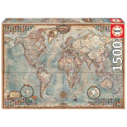 Educa Political Map of The World Puzzle rompecabezas 1500 pieza(s)
