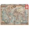 Educa Political Map of The World Puzzle rompecabezas 1500 pieza(s)