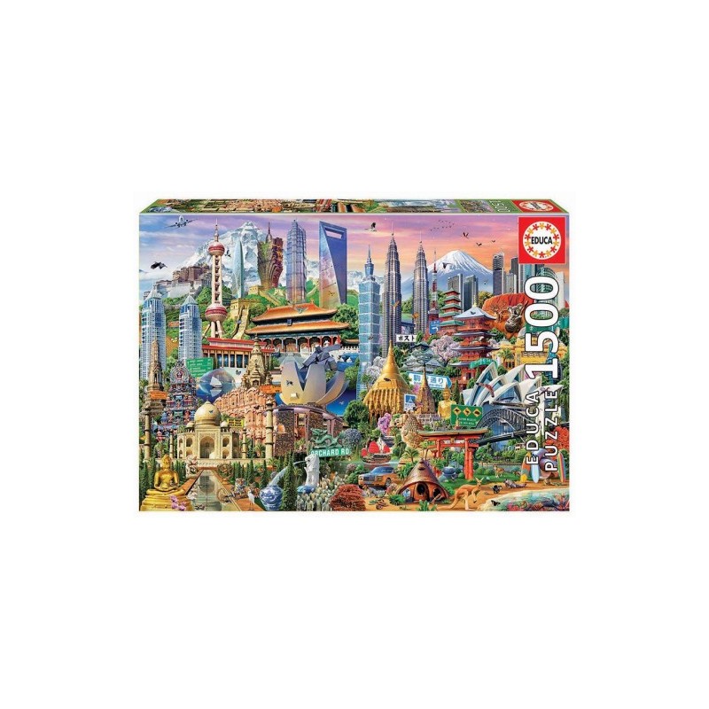 Educa Asia Landmarks Puzzle rompecabezas 1500 pieza(s)