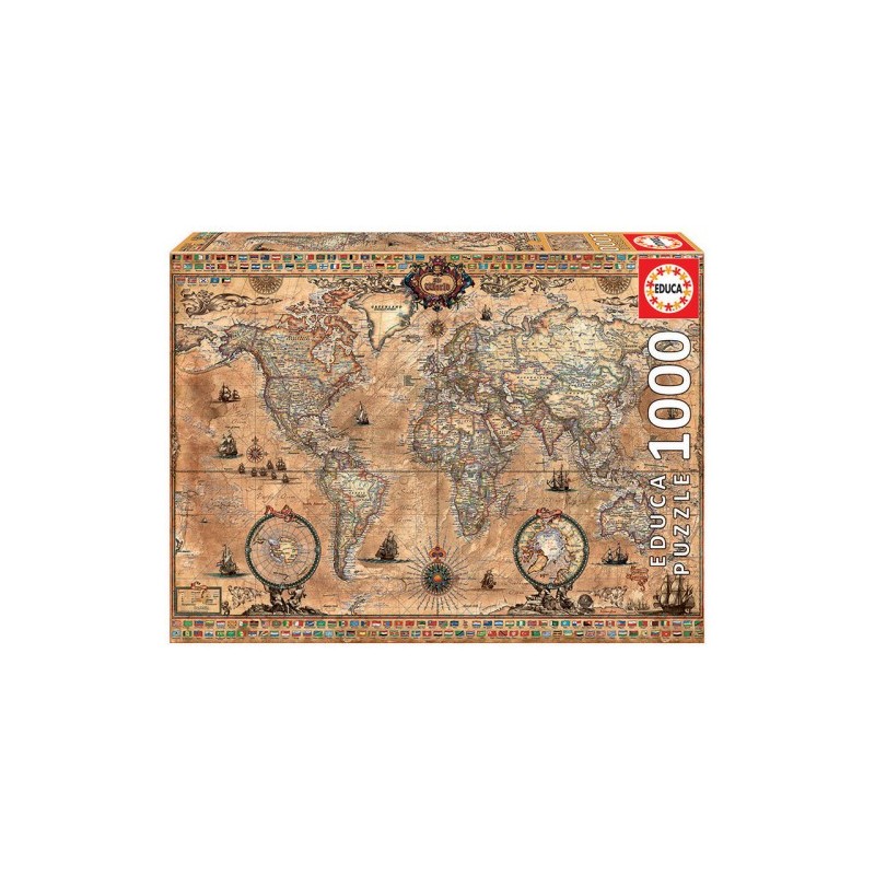 Educa Antique World Map Puzzle rompecabezas 1000 pieza(s)