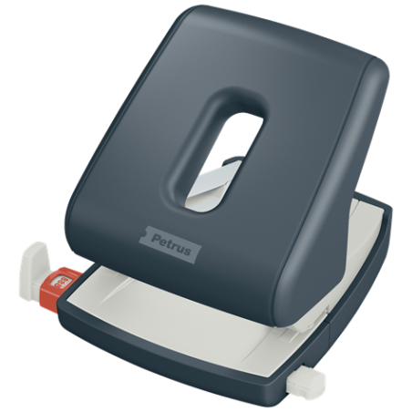 Petrus 627474 perforador de papel 30 hojas Gris, Violeta