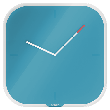 RELOJ PARED CRISTAL COSY AZUL LEITZ 90170061