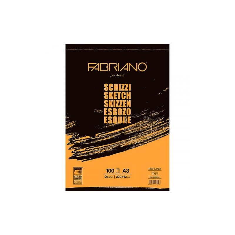BLOC ESPIRAL MICROPERFORADO PARA ESBOZO A3 90 GR 100 HOJAS FABRIANO F56629742