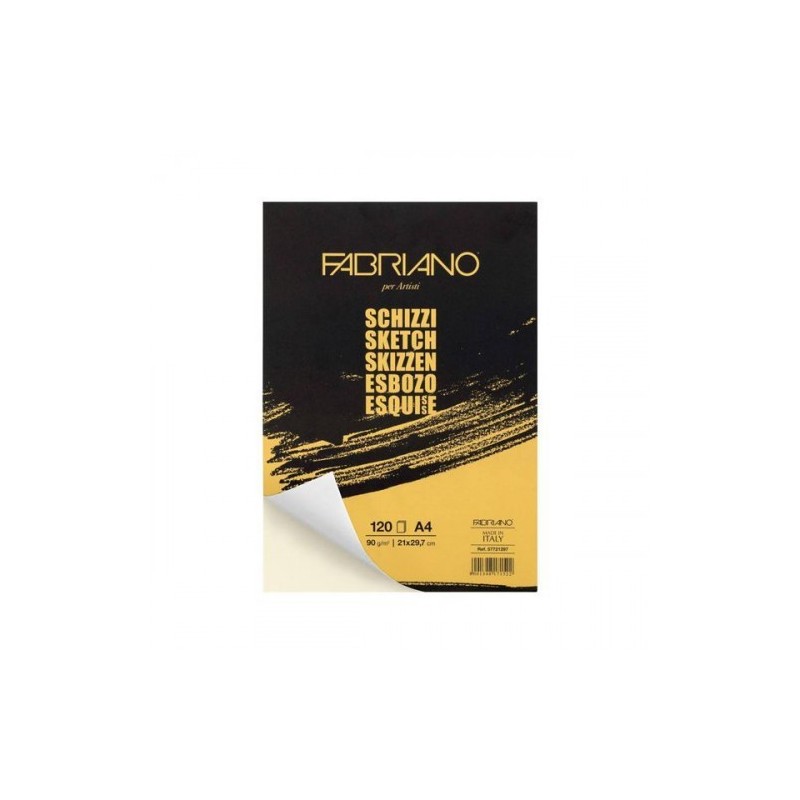 BLOC ESPIRAL MICROPERFORADO PARA ESBOZO A4 90 GR 120 HOJAS FABRIANO F56621297