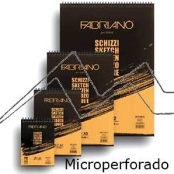 BLOC ESPIRAL MICROPERFORADO PARA ESBOZO A5 90 GR 60 HOJAS. FABRIANO F56614821
