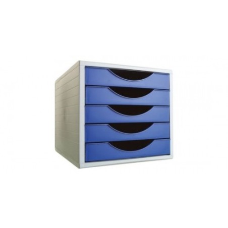 MÓDULO ANTIMICROBIANO STERITOUCH ARCHIVOTEC 5 CAJONES VÁLIDO PARA FORMATO DIN A4, FÓLIO Y SUBCARPETA 340X270X260 MM AZUL ARCHIVO 2000 4005AM AZ