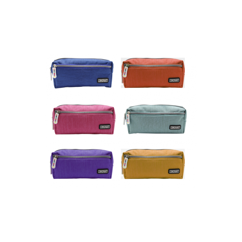Ingraf 350782 caja de lápices Estuche suave Poliéster Multicolor