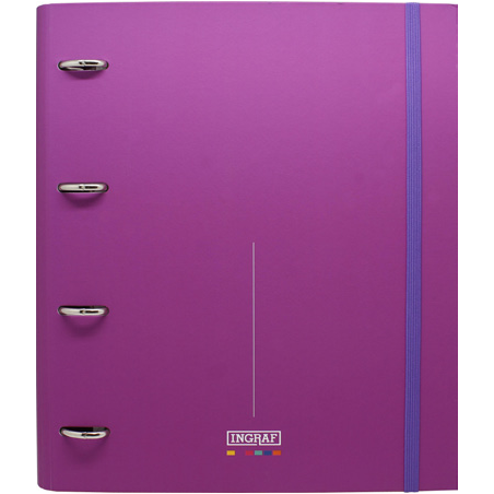 Ingraf 350764 carpeta de cartón A4 Púrpura
