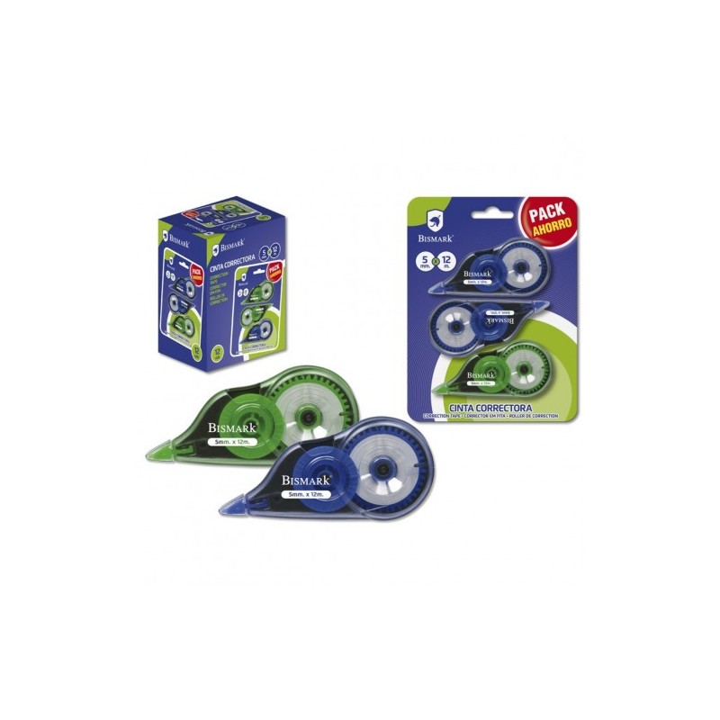 Bismark 328210 corrección de películo/cinta 12 m Multicolor 3 pieza(s)