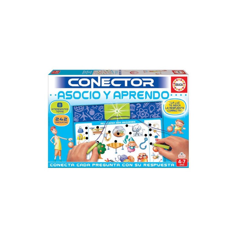 JUEGO CONECTOR ASOCIO Y APRENDO DE 4-7 AÑOS EDUCA BORRAS