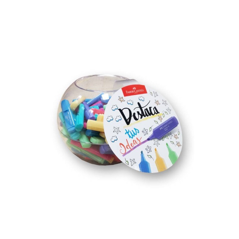 EXPOSITOR BOMBONERA 100+10 MARCADORES TEXTLINER SURTIDOS PASTEL FABER CASTELL 254611