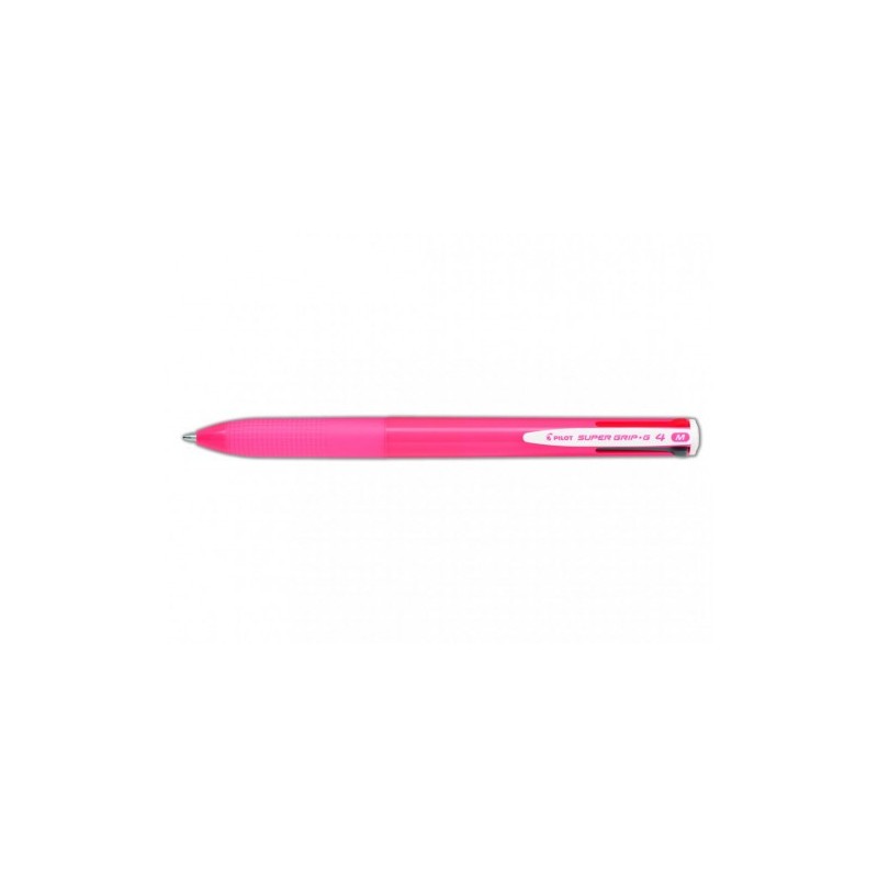 BOLIGRAFO SUPERGRIP G - 4 COLORES - CUERPO COLOR- ROSA PILOT BPKGG-35M-P